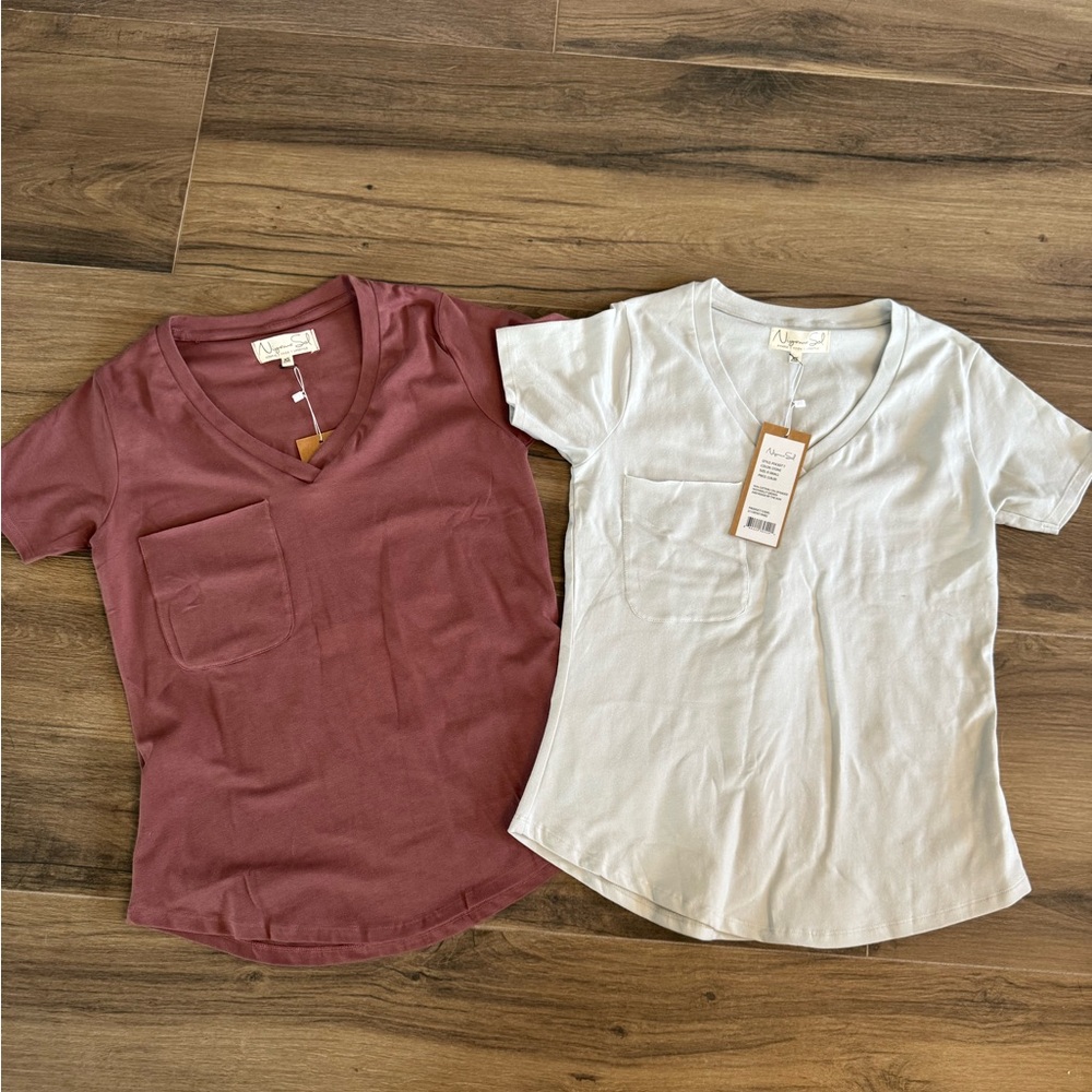 Bundle of 2 NWT Niyama Sol Pocket T’s
